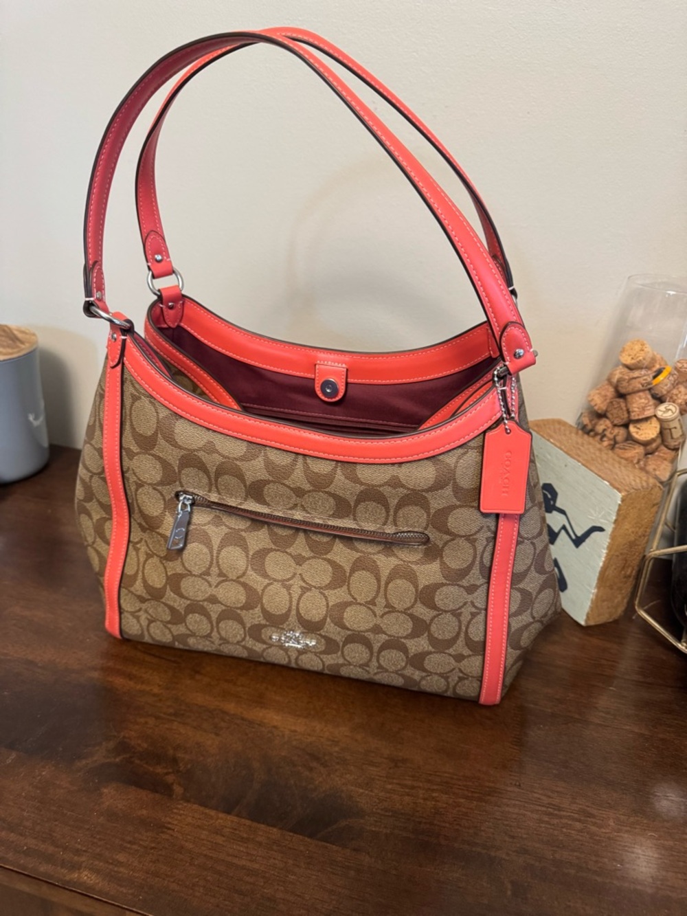 Coach Kristy Shoulder Bag In Signature Canvas NEW Never Worn